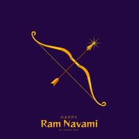 Happy Ram Navami Festival of India inlägg på sociala medier vektor