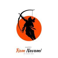 Happy Ram Navami Festival von Indien Social Media Post vektor