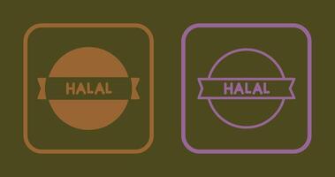 Halal-Aufkleber-Symbol vektor