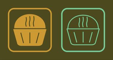 grädde muffins ikon vektor
