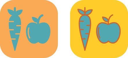 Früchte und Gemüse Symbol vektor