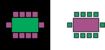 Konferenz Zimmer Stuhl Symbol vektor