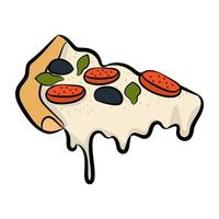 Pizzastück-Konzepte vektor