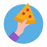 Pizza-Konzepte servieren vektor