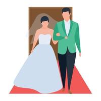 Konzepte für Hochzeitspaare vektor