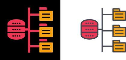 Daten Struktur Symbol vektor