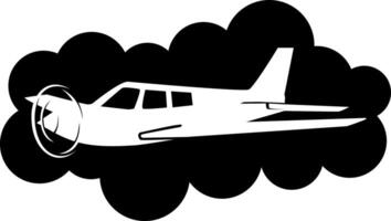 flygplan företag logotyp mönster begrepp vektor