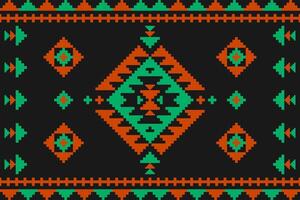 Teppich Stammes- Muster Kunst. geometrisch ethnisch nahtlos Muster traditionell. amerikanisch, Mexikaner Stil. Design zum Hintergrund, Hintergrund, Illustration, Stoff, Kleidung, Teppich, Textil, Batik, Stickerei. vektor