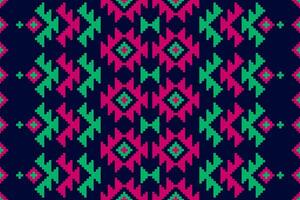 matta etnisk stam- mönster konst. etnisk geometrisk sömlös mönster. amerikansk, mexikansk stil. design för bakgrund, tapet, illustration, tyg, Kläder, matta, textil, batik, broderi. vektor