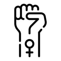 Feminismus Symbol Illustration zum Netz, Anwendung, Infografik, usw vektor