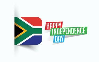 glücklich Unabhängigkeit Tag von Süd Afrika Illustration, National Tag Poster, Gruß Vorlage Design, eps Quelle Datei vektor