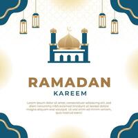 Ramadan kareem islamisch Banner Hintergrund vektor