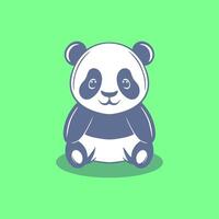 süß Panda Symbol Illustration vektor