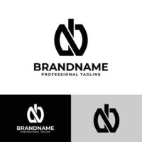 Briefe ni oder nb, dp Monogramm Logo, geeignet zum Geschäft mit ni, In, nb, Milliarden, dp, pd Initialen vektor