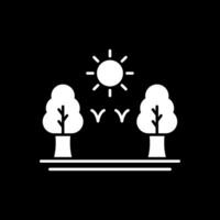Invertiertes Symbol für Waldglyphe vektor