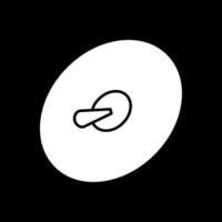 Becken Glyphe umgekehrtes Symbol vektor
