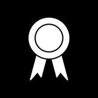 Award-Glyphe invertiertes Symbol vektor