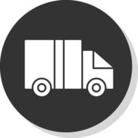 Logistik Glyphe grau Kreis Symbol vektor