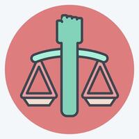 ikon mänsklig rättigheter. relaterad till kvinna dag symbol. Färg para stil. enkel design illustration vektor