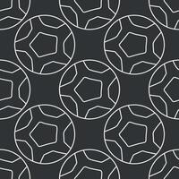 nahtlos Fußball Muster. Hintergrund mit Fußball Ball. Gekritzel Fußball Illustration vektor
