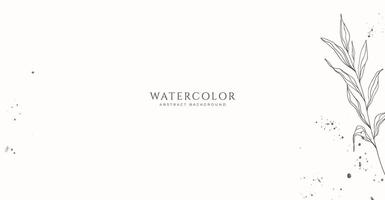 abstrakt horisontell vattenfärg bakgrund. neutral ljus brun vit färgad tömma Plats bakgrund illustration vektor