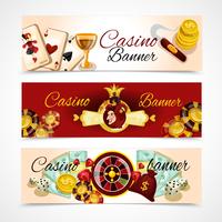 casino banner set vektor