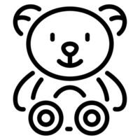 Teddy Bär Symbol zum Netz, Anwendung, Infografik, usw vektor