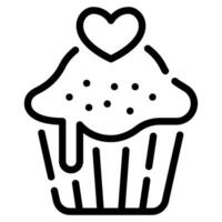 Cupcake Symbol zum Netz, Anwendung, Infografik, usw vektor