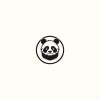 panda porträtt, panda huvud maskot logotyp illustration, panda karaktär. vektor