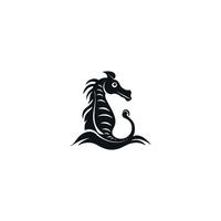 logotyp på som ett abstrakt bild av en sjöhäst. vektor