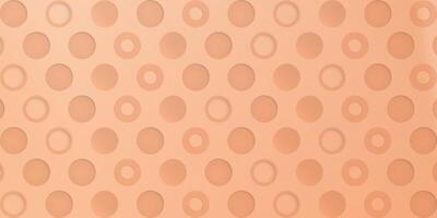 olika 3d cirkel form mönster papper skära stil på persika ludd bakgrund illustration. vektor