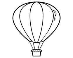 Luftfahrt Ballon Symbol Lager Illustration vektor