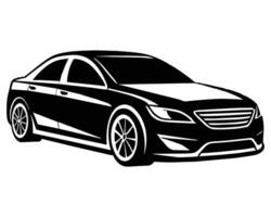 modern Auto Silhouette Illustration vektor