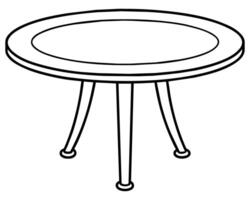 hölzern Kaffee Tabelle Illustrator vektor