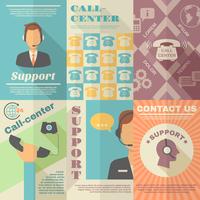 Support-Callcenter-Poster vektor