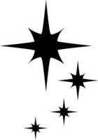 Star Symbol . funkeln Star Illustration unterzeichnen. funkelt Symbol. leuchtenden platzen Logo. vektor