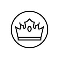krona ikoner. kunglig krona illustration symbol. kung logotyp eller tecken. vektor