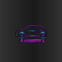 auto logo linie kunstillustration vektor