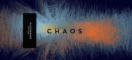 konzeptionelle bunte 3D-Chaos-Hintergrund. abstrakte kreative kritzellinie welle. moderne Vektor-Scratch-Illustration.