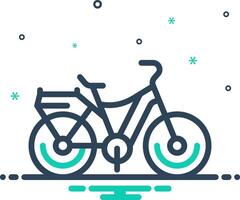 mix ikon för cykel vektor