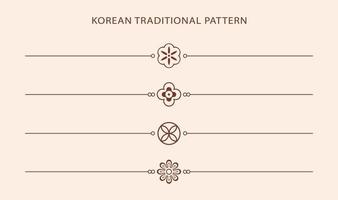 koreanisches traditionelles Linienmuster. asiatischen Stil. chinesische Kultur. abstrakte grafische Vektorgrafik. Korea, China-Symbol vektor