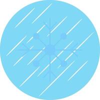 Schnee eben Blau Kreis Symbol vektor