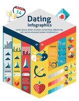 Dating-Infografiken gesetzt vektor