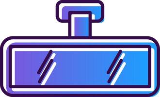 Rückansicht Gradient gefüllt Symbol vektor