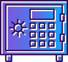 Sicherheit Box Gradient gefüllt Symbol vektor