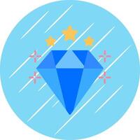 Diamant eben Blau Kreis Symbol vektor