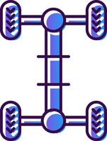 Chassis Gradient gefüllt Symbol vektor