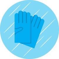 Hand Handschuhe eben Blau Kreis Symbol vektor