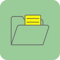 Datei gefüllt Gelb Symbol vektor