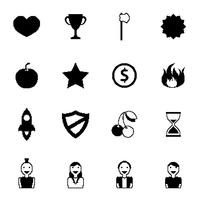 Retro Spiele Icons vektor